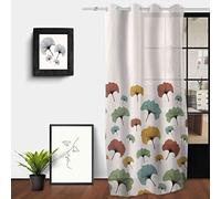 Soleil d'Ocre Ginkgo Velaggio a Occhi, Poliestere, Multicolore, 140 X 250 cm