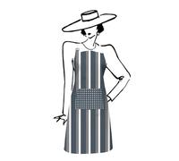 Soleil d'Ocre Grembiule, Blu, 60 X 80 cm