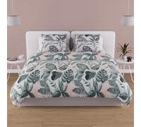 Soleil d'ocre Impostare Tropico Coperchio di Consolatore cotone 57 Figlio, Verde, 220 x 240 cm