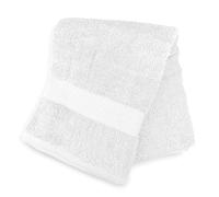 Soleil d'ocre, Lagune Telo bagno, Cotone 500 Gr/m2, bianco, 70x130 cm