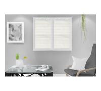 Soleil d'ocre Lina Brise-Bise, Policotone, Bianco, 45 x 90 cm