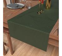 Soleil d'Ocre Luxury Runner da tavolo, da 40 x 180 cm, di colore verde