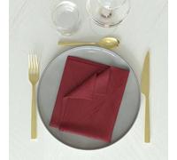 Soleil d'Ocre, Luxury Set da 3 tovaglioli, poliestere, rosso, 45x45 cm