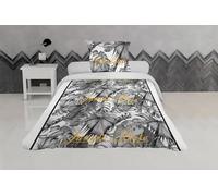 Soleil d'ocre Noumea, Impostare, Coperchio di Consolatore, Cotone, Nero, 140 X 200 cm