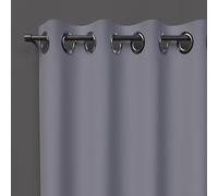 Soleil d'ocre OSCURANTE Tenda con Occhielli, Grigio, 140 x 180 cm