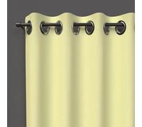 Soleil d'ocre OSCURANTE Tenda con Occhielli, Verde (Verde Limone), 140 x 250 cm