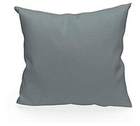 Soleil d'ocre Panama Cuscino in cotone, Grigio, 40 x 40 cm