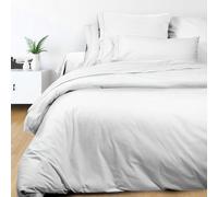Soleil d'ocre, Percale Copripiumino, Cotone, Bianco, 220x240 cm
