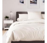 Soleil d'Ocre Percale Copripiumino in policotone, da 240 x 220 cm, di colore lino
