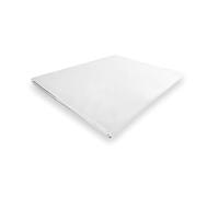 Soleil d'Ocre Percale Lenzuolo piatto, in policotone, da 280 x 300 cm, di colore bianco