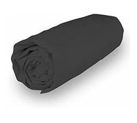 Soleil d'ocre Percale Uccisione Coperchio, Cotone, Nero (Antracite), 200 x 200 cm