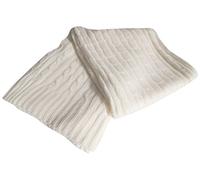 Soleil d'ocre Plaid Acrilico Maglieria Blanc 120x150 Centimetro, 150x120x1 cm