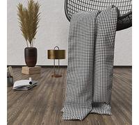 Soleil d'Ocre Plaid, Noir, 120 X 160 cm