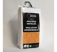 Soleil d'ocre Protetto Materasso, Bianco, 140 x 190 cm