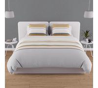 Soleil d'ocre, Set copripiumino Cotone 57 Fili 140x200 cm THALES Senape