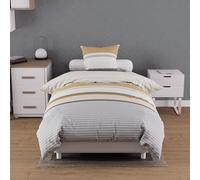 Soleil d'ocre, Set copripiumino Cotone 57 Fili 140x200 cm THALES Senape