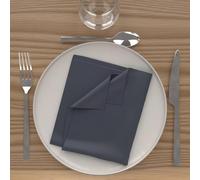 Soleil d'ocre Set di 3 Tovaglioli Alix, Blu Marino, 40 x 40 cm