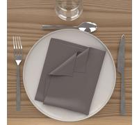 Soleil d'ocre Set di 3 Tovaglioli Alix, Marrone, 40 x 40 cm