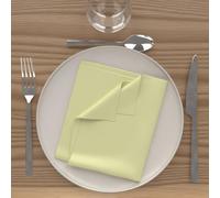 Soleil d'ocre Set di 3 Tovaglioli Alix, Verde Limone, 40 x 40 cm