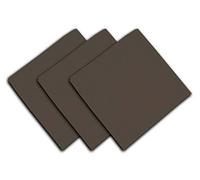 Soleil d'ocre Set di 3 Tovaglioli in Cotone Panama, Grigio (Talpa), 45 x 45 cm