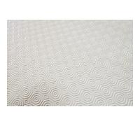 Soleil d'ocre Sotto Pennello Stoffa Cerato, Policloruro di Vinile, Bianco, 140 x 300 cm