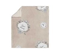 Soleil d'ocre Spirito di Famiglia Plaid, Poliestere, Ecru, 110x170 cm