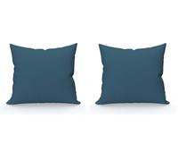 Soleil d'ocre tagliare cuscino, Cotone, Blu (Blu Petrolio), 63 x 63 cm (Confezione da 2)