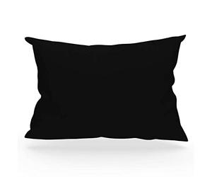 Soleil d'ocre tagliare cuscino, Cotone, Nero, 50 x 70 cm