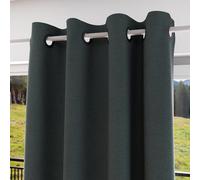 Soleil d'ocre, Tenda con occhielli, isolante, 100% oscurante, 135 x 300 cm, colore: Cachi