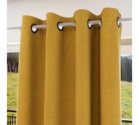 Soleil d'ocre, Tenda con occhielli, isolante e 100% oscurante, 135 x 300 cm, Eclipse Senape