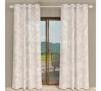 Soleil d'ocre, Tenda trasparente con occhielli 135x250 cm CELIA kaki