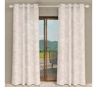 Soleil d'ocre, Tenda trasparente con occhielli 135x250 cm CELIA tortora
