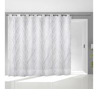Soleil d'ocre, Tenda trasparente con occhielli per vetrata 280x250 cm Liane bianco