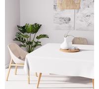 Soleil d'ocre Tovaglia Antimacchia, Bianco, 180 x 180 cm