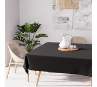 Soleil d'ocre Tovaglia Antimacchia, Nero, 140 x 140 cm