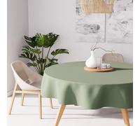 Soleil d'Ocre Tovaglia antimacchia Verde (Kaki) Ø 180 cm
