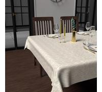 Soleil d'ocre, Tovaglia stampata antimacchia quadrata 180 x 180 cm, oro bianco