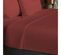 Soleil d'ocre Uccisione Plat, Cotone, Arancione (Mattone), 180 x 290 cm