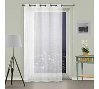 Soleil d'ocre Velaggio a Occhi 135x250 cm Maelis Poliestere, Bianco