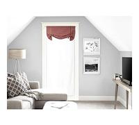 Soleil d'ocre Vichy Voilage, Navigare, Rotte Vice, Cotone, Rosso, 70 X 200 cm