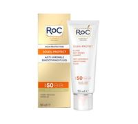 Soleil Protect Fluido Levigante Antirughe SPF 50 Crema Viso Riduce le Rughe