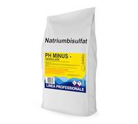 SOLEILUX 25kg PH - Meno Minus Granulare Rapido, Correttore per Ridurre il Valore di PH nella Piscina, Rapida e Completa Dissoluzione senza Residui per Acqua sempre Limpida