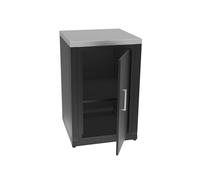 SOLEILUX Cucina Modulare per Esterno in Acciaio e Acciaio Inox - Vari Moduli componibili Fornello, Lavello, Barbecue, Piani - Componi la Tua Cucina (Modulo Piano con Anta)