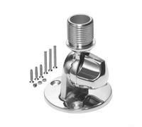 Soleilux Supporto per antenna regolabile in acciaio inossidabile 316, supporto a cricchetto a 180°, per radio VHF marine con viti di montaggio (Mount)