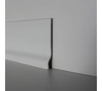 SOLEILUX Zoccolino battiscopa semiflessibile in pvc con sguscio igienico, inattaccabile da muffe e parassiti 7cm - VENDITA AL METRO (BIANCO)