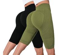 Solenao Leggins 3D Anticellulite corti Donna,Push Up Sculpture Lipedema a Compressione Controllo Graduata Anti Cellulite Leggings Sportivo Vita Alta Senza Cuciture Donna Fitness Yoga Pantacollant