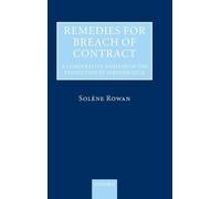 Solène Rowan Remedies for Breach of Contract (Copertina rigida)