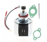 Solenoide di arresto del carburante compatibile con Kohler 12-757-09 12-757-33S 1275733 Filo elettrovalvola Kit di riparazione fascette