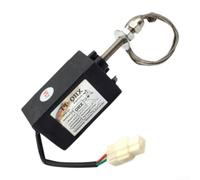 Solenoide di arresto del generatore di carburante normalmente aperto chiuso | Supporto a doppia tensione 12 V/24 V, ritiro della fune metallica, si adatta a vari generatori di carburante