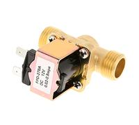 Solenoide Rubinetto Integrazione DC12V Per Valvola Per Valvola A 2 Porte Normalmente Chiusa Interruttore Controllo Ingresso Acqua In Ottone G1/2 "CONTROLLO ACQUA DELLA Filettatura